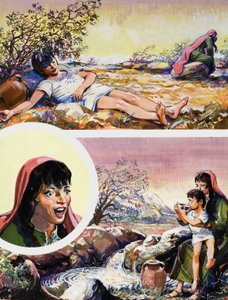 Story of Abraham by English School