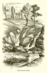 Strathaven Castle by English School