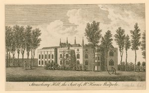 Strawberry Hill, Twickenham, London; the seat of Mr Horace Walpole by English School