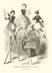 Street-Performers on Stilts