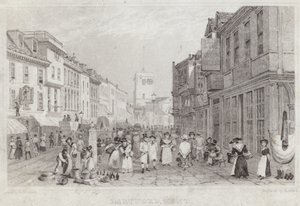 Street Scene of Dartford in Kent by English School