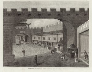Street Within the City Walls, Canton by English School