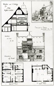 Studio and Cottage for Miss Rosa Corder, from The British Architect, 3rd October 1879 by English School