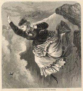 Suicide of a Lady at the Falls of Niagara by English School
