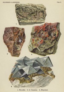 Sulphides and arsenides, niccolite, cinnabar, mispickel by English School
