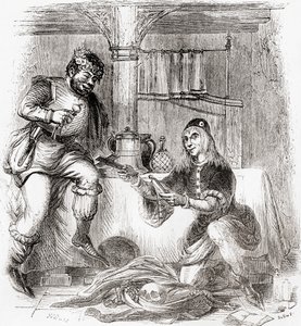 Sumpnour and Pardoner, from Old England: A Pictorial Museum, pub. 1847 by English School