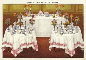 Supper Tables with Buffet by English School
