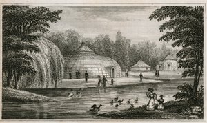 Surrey Zoological Gardens by English School