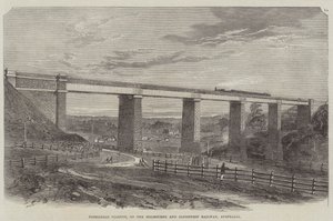 Tarradale Viaduct, on the Melbourne and Sandhurst Railway, Australia by English School