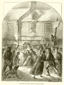 Tea Riots at Boston: Death of the Boy Snider by English School