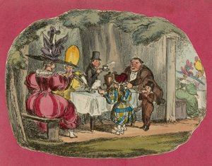 Tea in Vauxhall Gardens by English School
