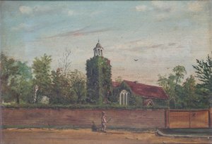 Teddington Church Middlesex, c.1900 by English School