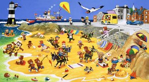 Teddy Bears on the Beach