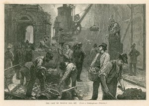 Temple Bar, London, Demolition, 1877 by English School
