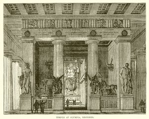 Temple at Olympia by English School