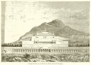 Temple of Fortune at Praeneste (Restoration) by English School