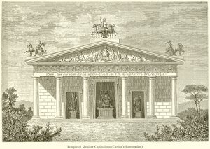 Temple of Jupiter Capitolinus (Caninas Restoration) by English School