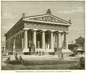 Temple of Poseidon at Paestum, Restored by English School