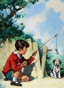 Tempting a dog