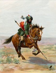 Tent Pegging by English School