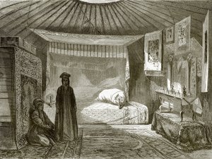 Tent of a Kalmuk Princess by English School