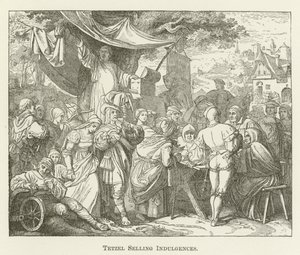 Tetzel Selling Indulgences by English School