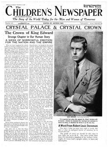 The Abdication Crisis, front page of 