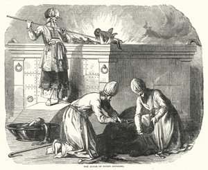 The Altar of Burnt Offering by English School