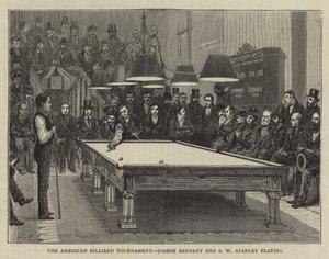 The American Billiard Tournament, Joseph Bennett and S W Stanley Playing