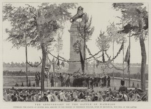The Anniversary of the Battle of Waterloo by English School