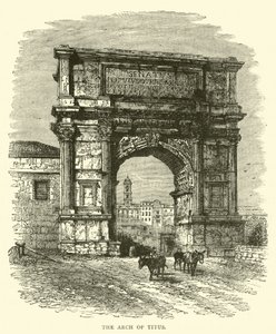 The Arch of Titus by English School