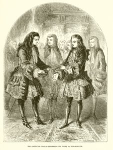 The Archduke Charles Presenting His Sword to Marlborough by English School