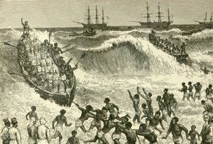 The Ashantee War, (landing Troops on the Gold Coast)