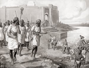 The Assyrian Army Leaving the City of Assur to Oppose the Western Semites