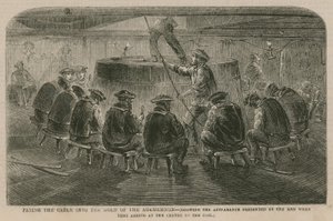 The Atlantic Cable; Paying the Cable into the Hold of the Agamemnon by English School