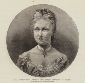 The Austrian Royal Marriage, the Princess Stephanie of Belgium by English School