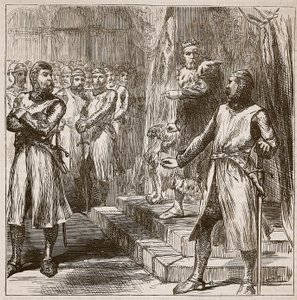 The Barons revolt against the King (Illustration from Cassell