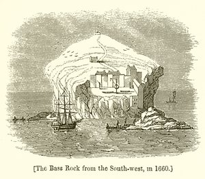 The Bass Rock from the South-West, in 1660 by English School