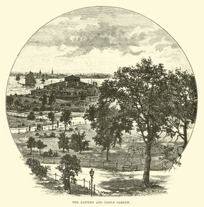 The Battery and Castle Garden by English School