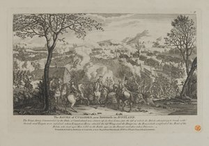 The Battle of Culloden, near Inverness in Scotland, published by Bowles and Carver, 1746 by English School