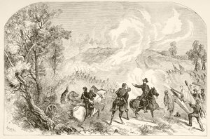 The Battle of Gettysburg by English School