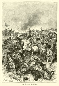 The Battle of Waterloo by English School