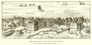 The Bear Garden and the Globe Theatre by English School