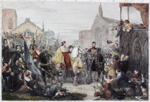 The Black Prince Entering London by English School