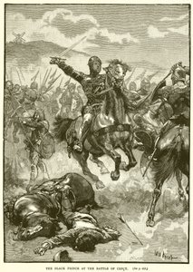 The Black Prince at the Battle of Crecy