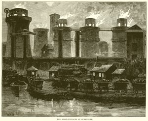The Blast-Furnaces at Summerlea by English School
