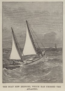 The Boat New Bedford, which has crossed the Atlantic