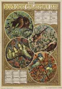 The Boys Own Calendar 1885 by English School