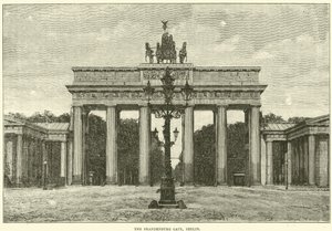 The Brandenburg Gate, Berlin, 1870