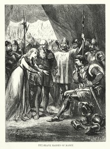The Brave Maiden of Nancy by English School